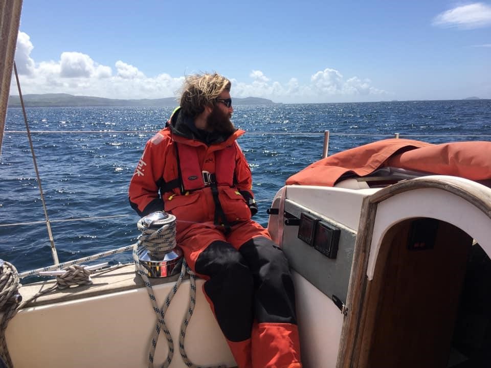 RYA Yacht Master Instructor Edd Hewett enjoying a day out on Mipha