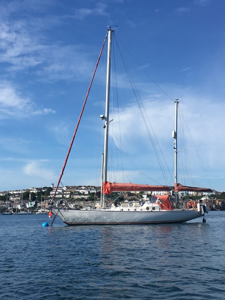 Our lovely sailing yacht, Mipha. Pride of Ardent Training and used to film our online RYA Day Skipper Theory course.