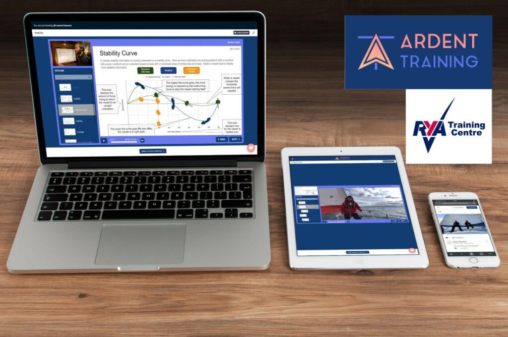 Ardent Training are the premium providers of RYA Day Skipper Theory courses online.