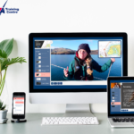An interactive and immersive online RYA Day Skipper course shown on mobile devices.